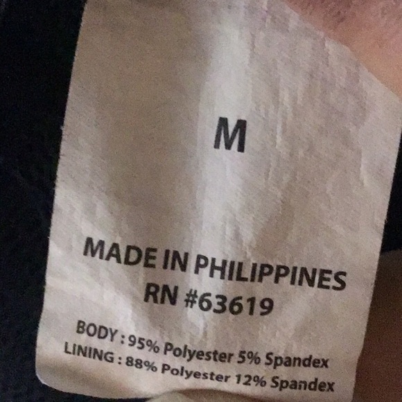 ✨Bebe Black Sheer Mesh Panel Top Woman's Size Medium - Picture 6 of 7